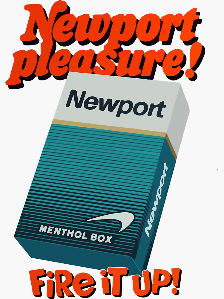 cigarette newport Vintage Newport Cigarette Ad Classic T-Shirt Sticker