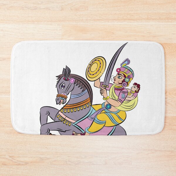 Item preview, Traditional Indian or Rajasthani wall painting. India designed and sold by Gurunath Bhadekar.
