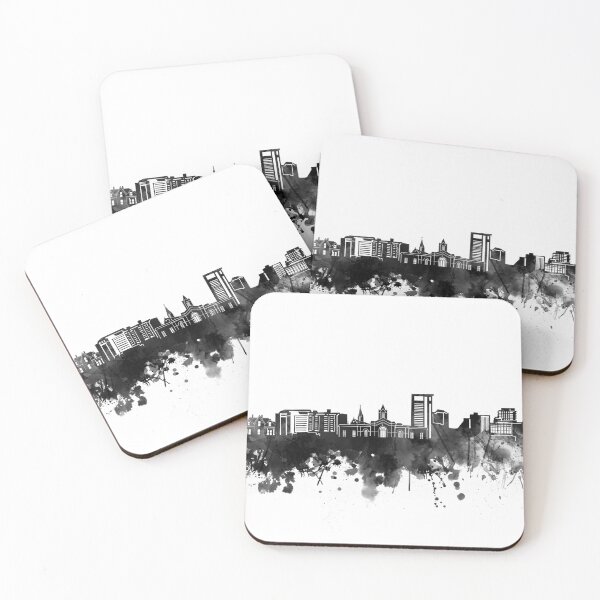 Item preview, fort collins skyline bw designed and sold by BekimART2.