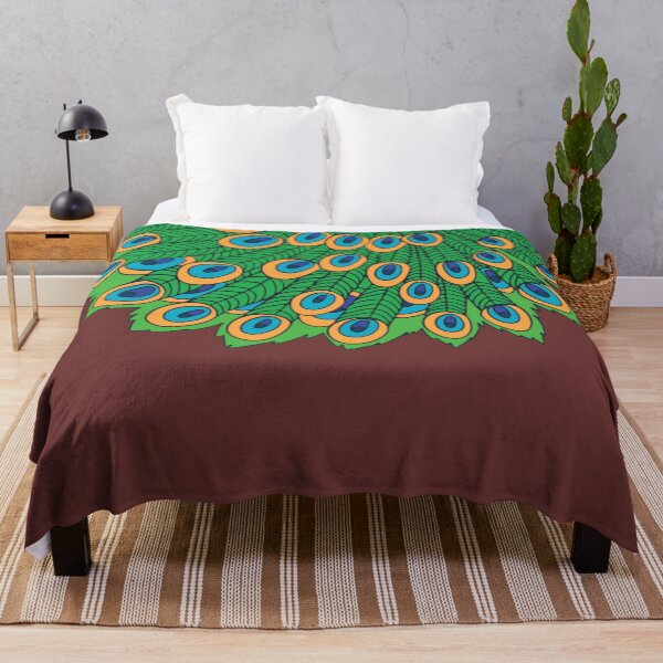 Item preview, Beautiful Decorative peacock feather pattern in hand drawn style designed and sold by mashmosh.