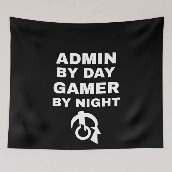 Item preview, Admin By Day Gamer By Night designed and sold by Superhero Gear.