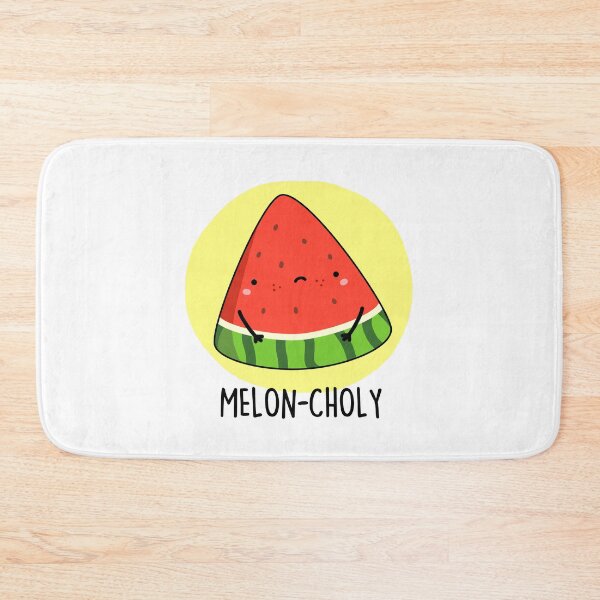 Item preview, Melon-choly Funny Sad Watermelon Puns  designed and sold by punnybone.