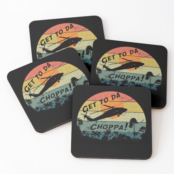 Item preview, Get To The Chopper funny retro sci-fi movie quote  designed and sold by handcraftline.