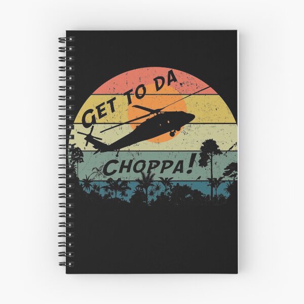 Item preview, Get To The Chopper funny retro sci-fi movie quote  designed and sold by handcraftline.