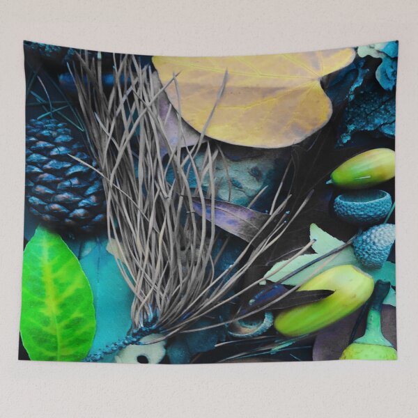 Item preview, Blue Green Forest Pattern Collage Melbourne Australia Art designed and sold by MelbourneGarden.