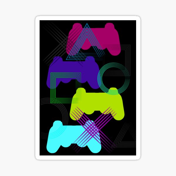 Neon Gaming Sticker