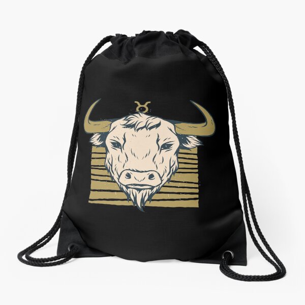 Taurus Zodiac sign - Star sign tees. Drawstring Bag