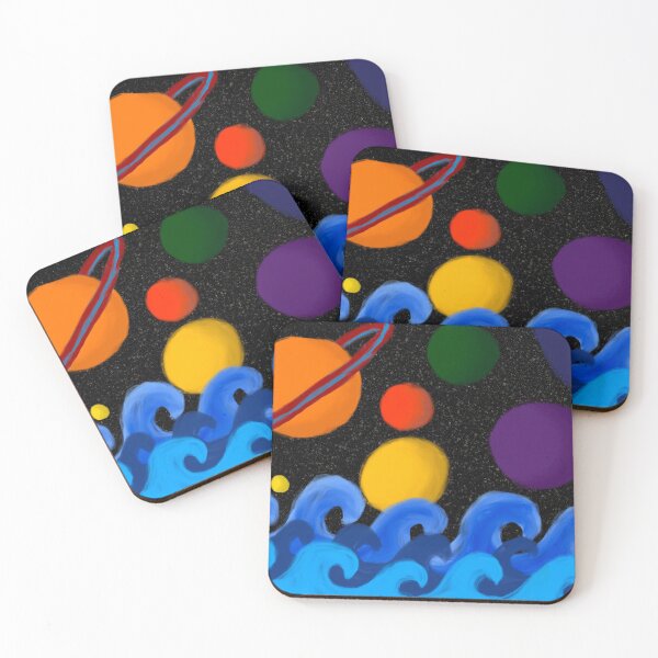 Item preview, Spacey waves  designed and sold by CatJohnCranston.