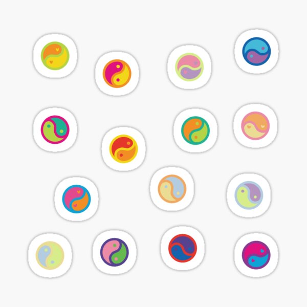 Artikel-Vorschau von Buntes Yin-Yang-Set, designt und verkauft von Thrilled.