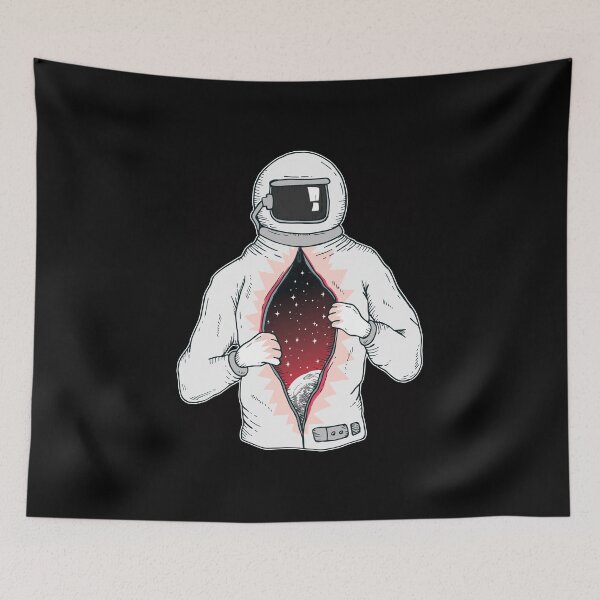 Item preview, Astronaut unzipped-  Interesting space tees. designed and sold by PrintPress.