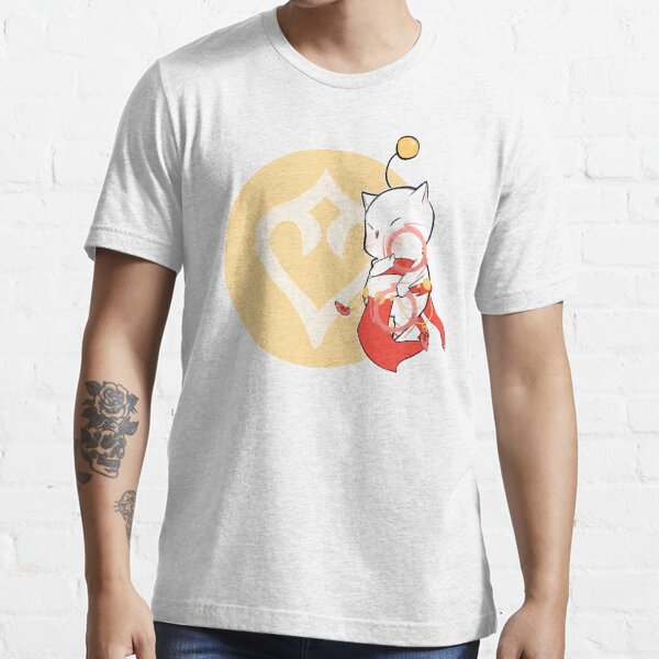 Moogle kupo tshirt para meninas final fantasia xiv jogo topos moda feminina  t camisa de algodão