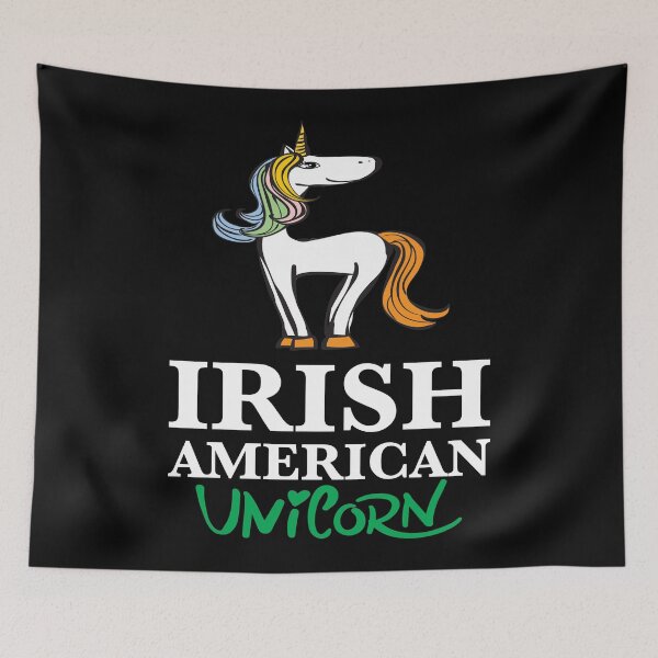 Item preview, Irish American Unicorn Cartoon designed and sold by ProjectX23.