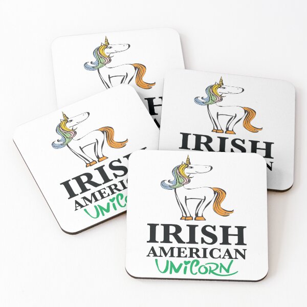 Item preview, Irish American Unicorn Cartoon designed and sold by ProjectX23.