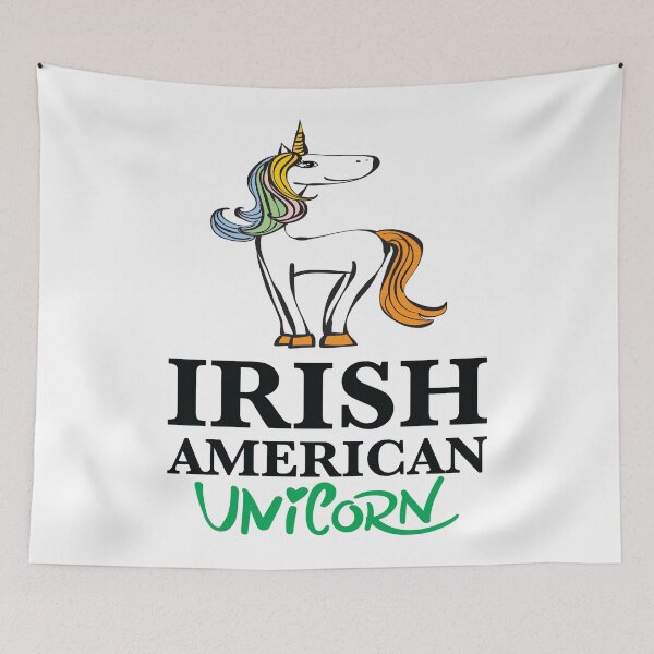 Item preview, Irish American Unicorn Cartoon designed and sold by ProjectX23.