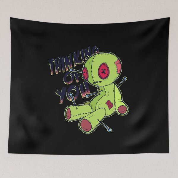 Item preview, Thinking of you voodoo doll -  Scary tees. designed and sold by PrintPress.