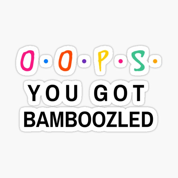 "Let's play Bamboozled" Sticker for Sale by LamaraK Redbubble