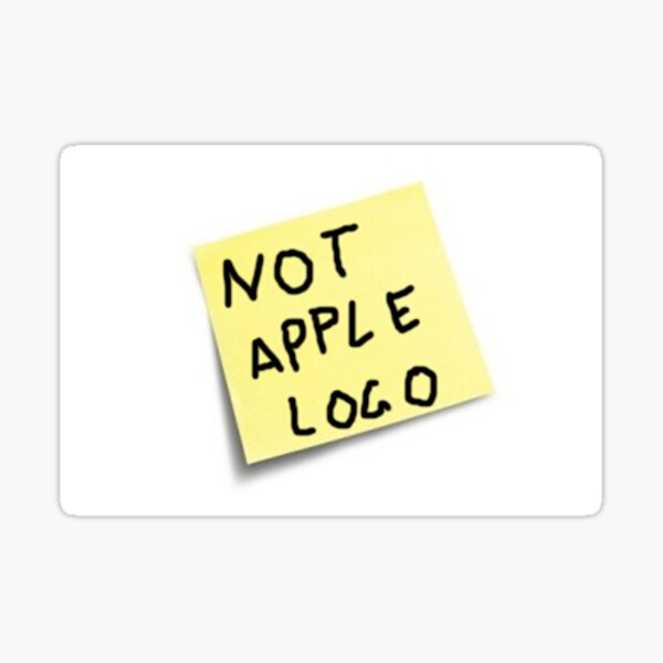 nicht Apple Logo-Post es Sticker