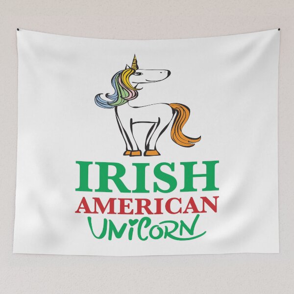 Item preview, Irish American Unicorn Cartoon designed and sold by ProjectX23.
