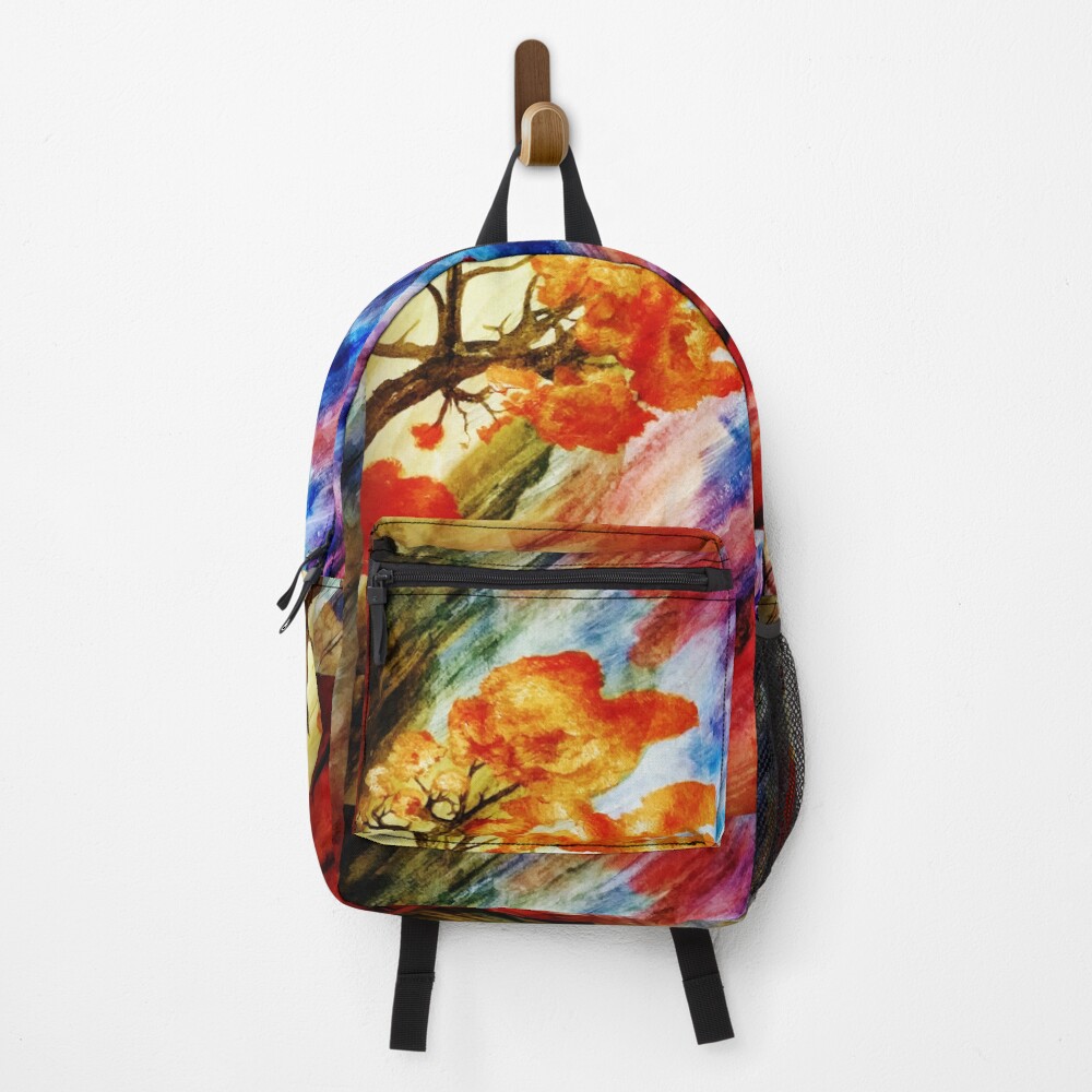 burning backpack