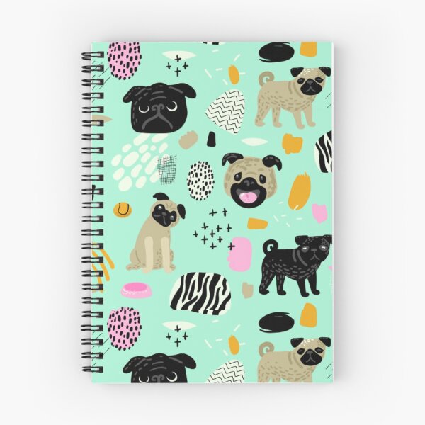 Item preview, fawn pug and black pug pattern designed and sold by THISPUGVIBE.