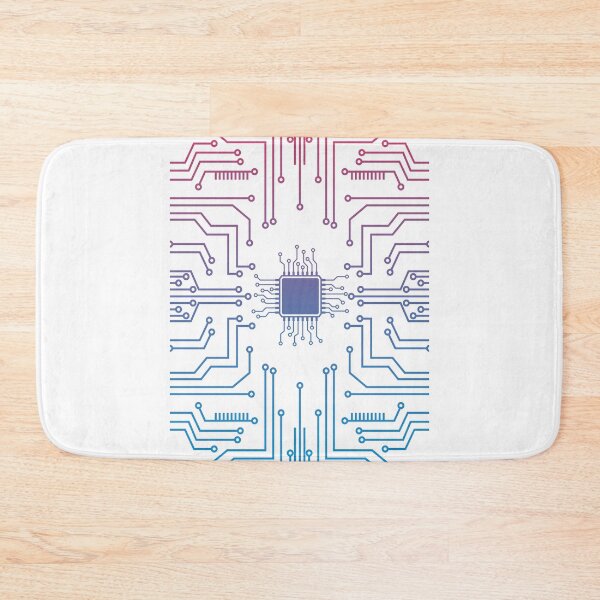 Item preview, A blue and red computer / electrical  circuit designed and sold by crazycollective.