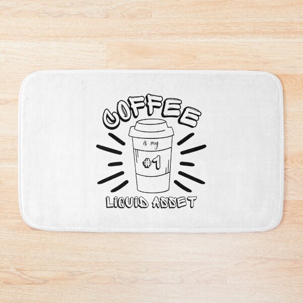 Item preview, Coffee is my #1 liquid asset black designed and sold by DesignsVault.