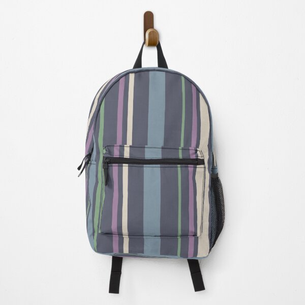 Item preview, stripes in grape designed and sold by swans-swatches.