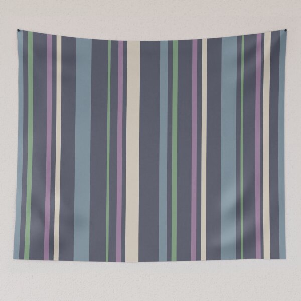 Item preview, stripes in grape designed and sold by swans-swatches.