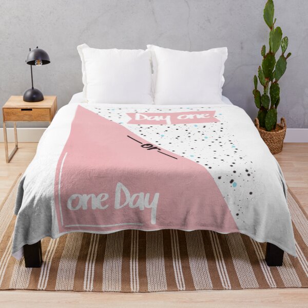 Item preview, Day one or one day black and blue dots confetti pink designed and sold by expresivedesign.