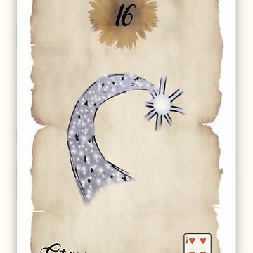 Artwork thumbnail, Lenormand Stars Card - Hand Drawn by TheMaverickSage
