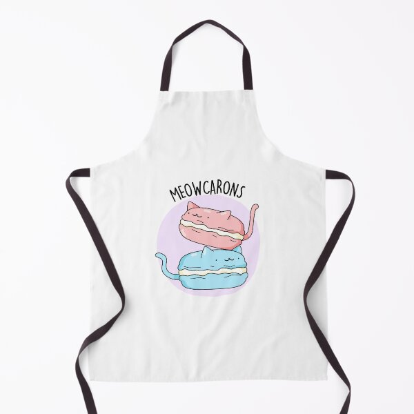 Item preview, Meowcarons Funny Macaron Puns designed and sold by punnybone.