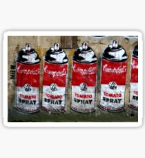 Campbells Tomato Spray - Banksy Sticker