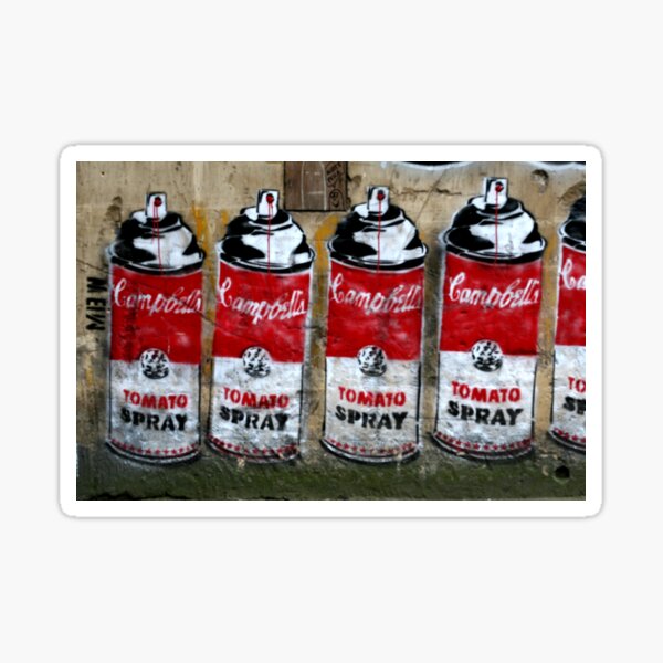 Campbells Tomato Spray - Banksy Sticker