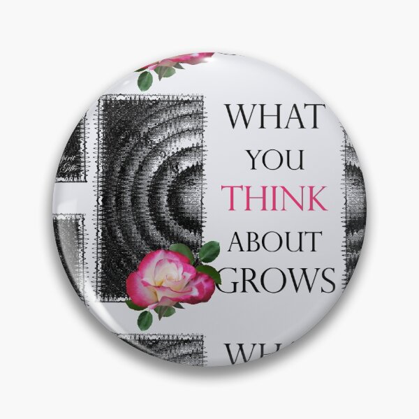 Item preview, What You Think About Grows, the Ripple Effect Light Gray Background designed and sold by SpiritGifts.