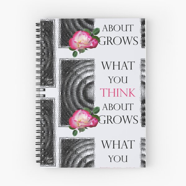 Item preview, What You Think About Grows, the Ripple Effect Light Gray Background designed and sold by SpiritGifts.