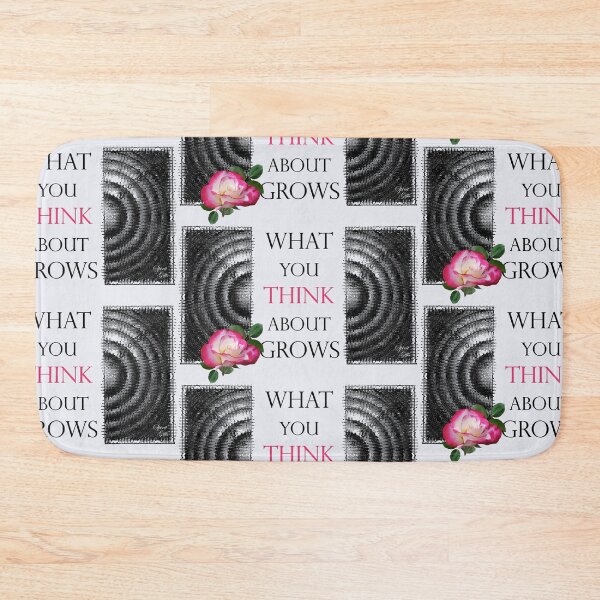 Item preview, What You Think About Grows, the Ripple Effect Light Gray Background designed and sold by SpiritGifts.