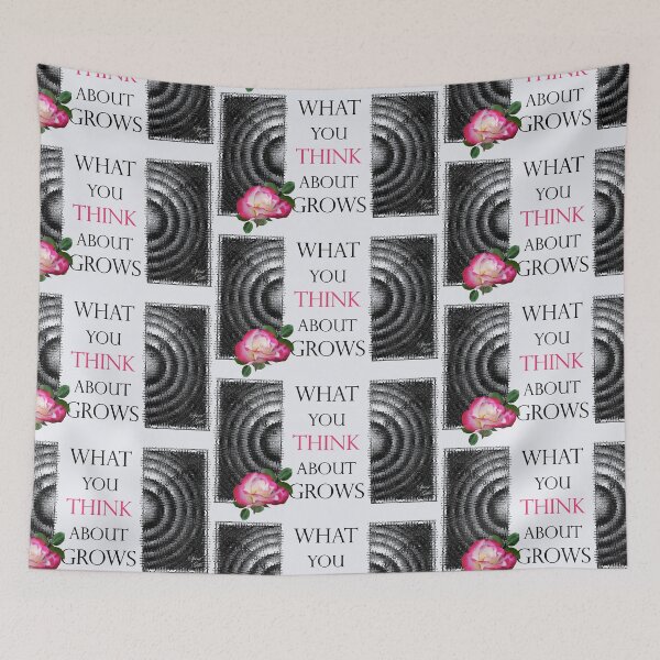 Item preview, What You Think About Grows, the Ripple Effect Light Gray Background designed and sold by SpiritGifts.