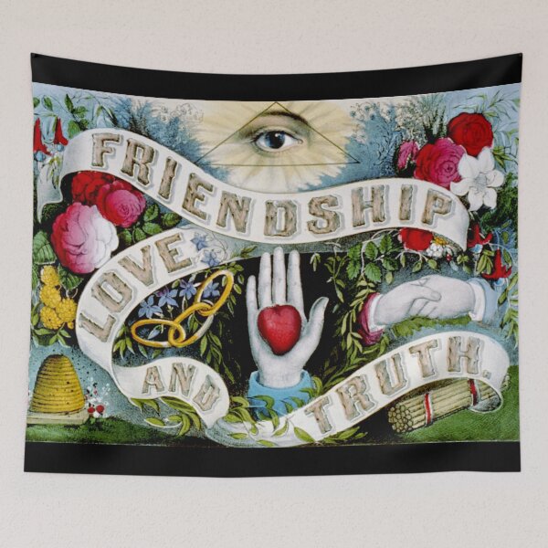 Item preview, Friendship, love and truth designed and sold by OroboroCustom.