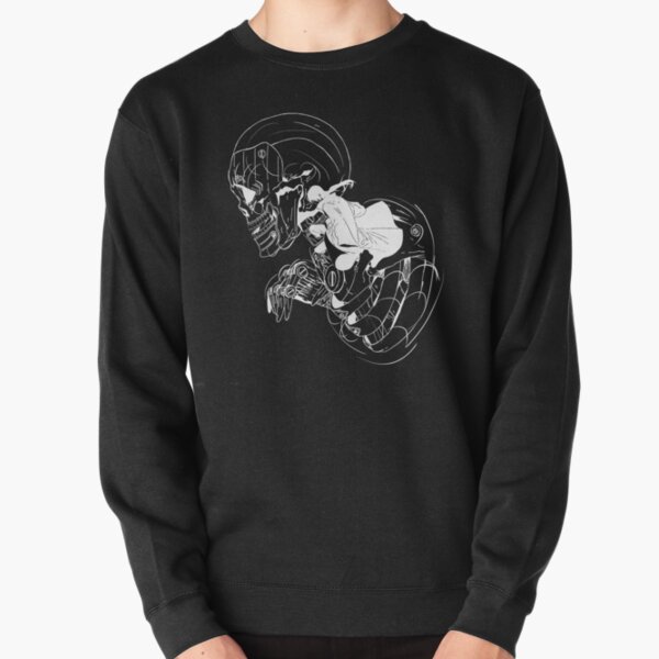Crâne de ninja (option 02 blanc) Sweatshirt épais