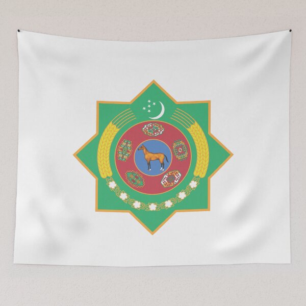 Item preview, Turkmenistan Flag Map designed and sold by FoxShop.