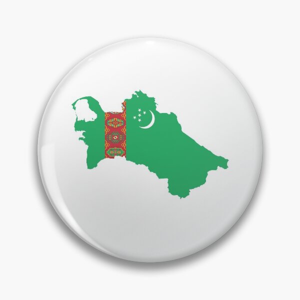 Item preview, Turkmenistan Flag Map designed and sold by FoxShop.