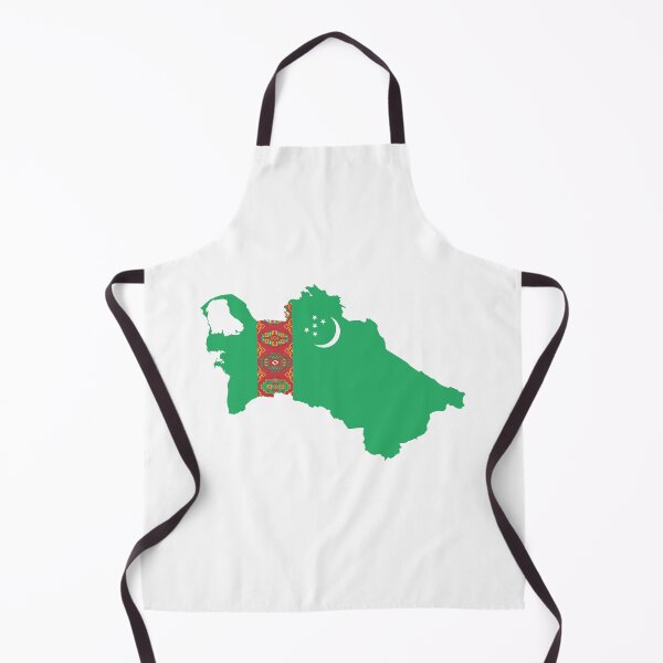Item preview, Turkmenistan Flag Map designed and sold by FoxShop.