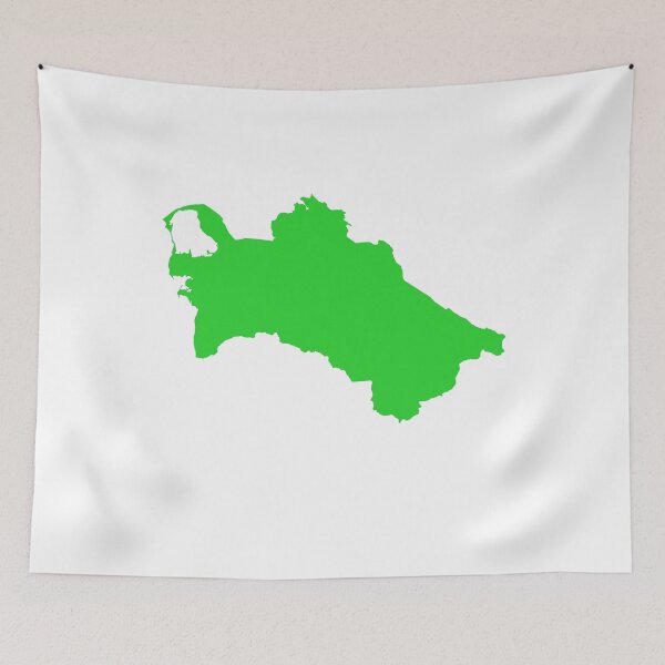 Item preview, Turkmenistan Flag Map designed and sold by FoxShop.