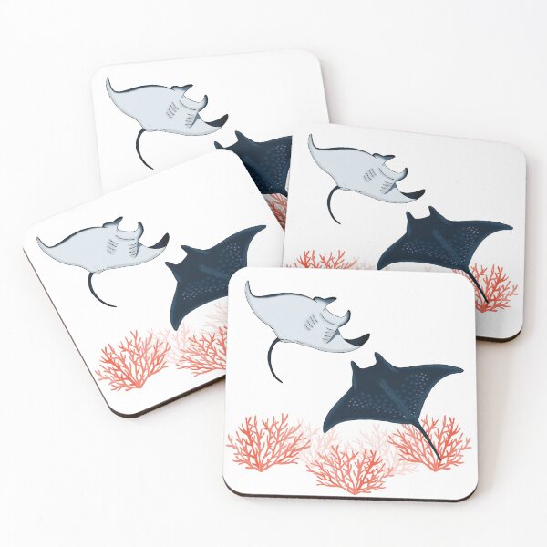 Item preview, Dance of the Manta ray on white designed and sold by Naty Design Prague.