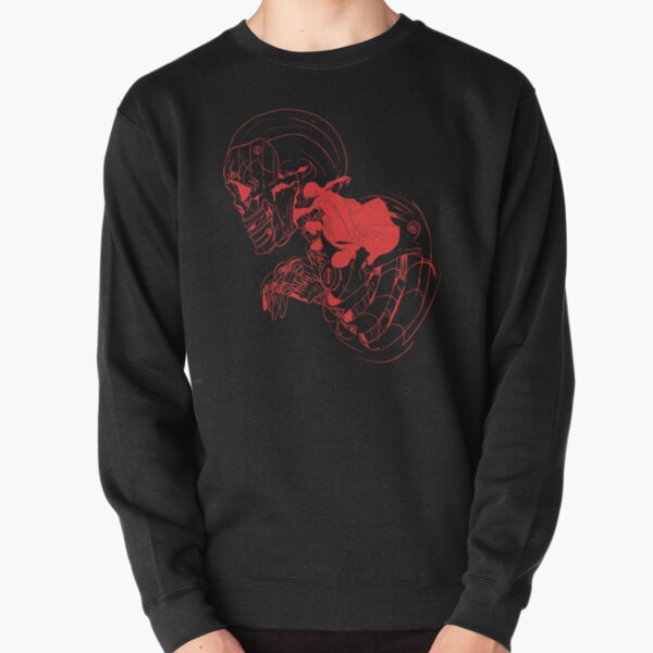 Crâne de ninja (option 03 rouge brique) Sweatshirt épais