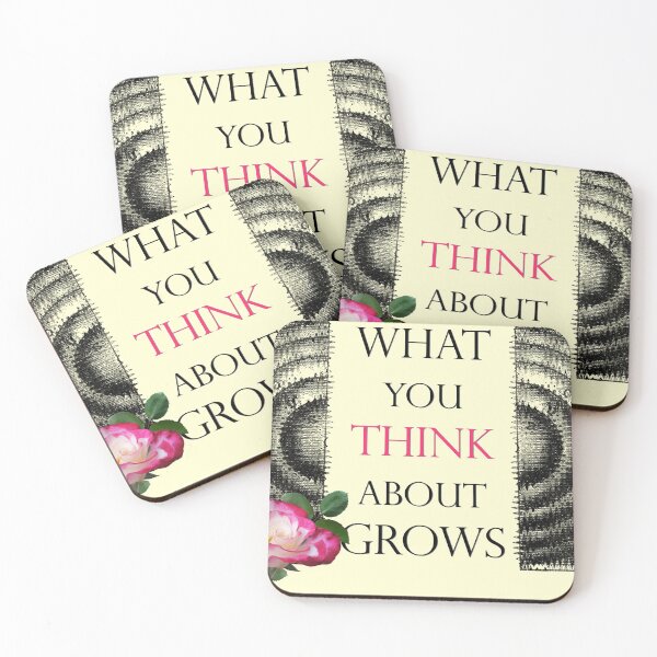 Item preview, What You Think About Grows, the Ripple Effect Cream Background designed and sold by SpiritGifts.