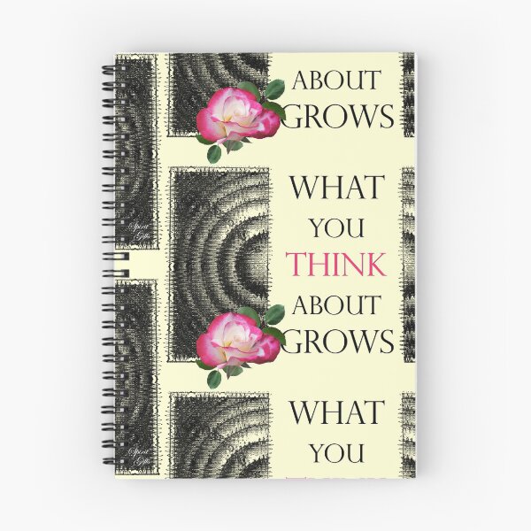 Item preview, What You Think About Grows, the Ripple Effect Cream Background designed and sold by SpiritGifts.