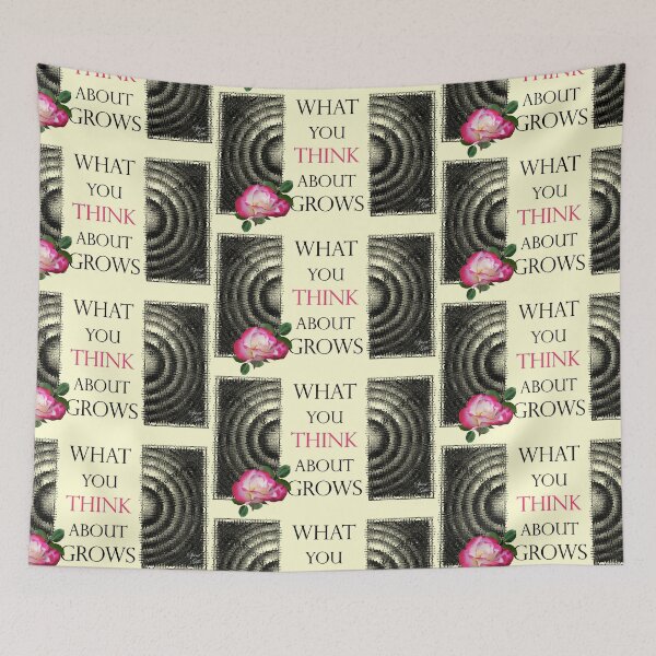 Item preview, What You Think About Grows, the Ripple Effect Cream Background designed and sold by SpiritGifts.