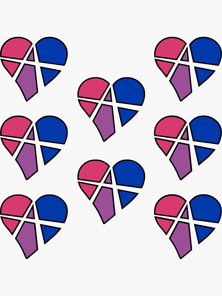8x Bisexual Relationship Anarchy Heart by polyphiliashop