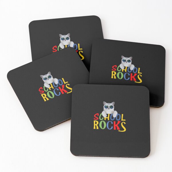 Item preview, School Rocks. Cool Cat designed and sold by thekidsprint.